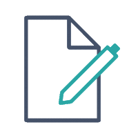 icon document with pen