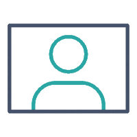 icon person in a box